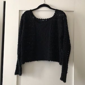 Black Knit Top